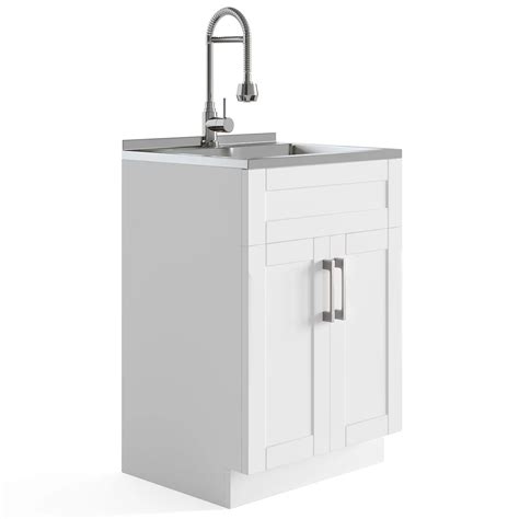 stainless steel laundry trough and cabinet|SIMPLIHOME Hennessy Contemporary 24 Inch Deluxe Laundry .